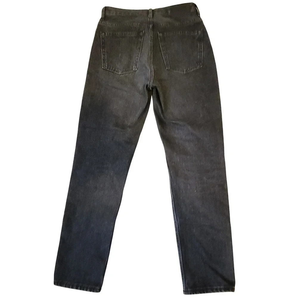 Everlane The‎ Cheeky Jean Womens Washed Black High Rise Button Fly Denim SZ 25